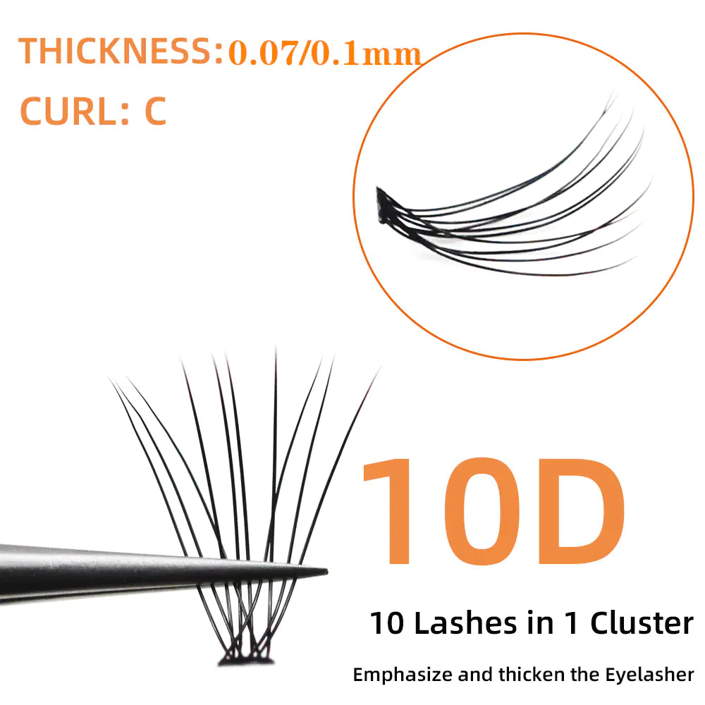 Caramel Brown YY Eyelash Extensions 0.05 Thickness