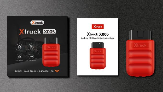 Xtruck X005 Heavy Duty Truck Diagnostic Scanner Code Reader with Bluetooth Mobile App for SHACMAN Diesel Engine