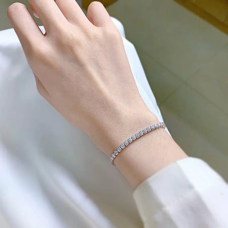 Women's High Carbon Full Diamond Bracelet