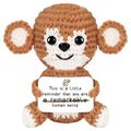 Gifts for Him Her Boyfriend Girlfriend  Handmade Positive Crochet Cute Monkey Emotional Birthday Christmas Desktop Decorations