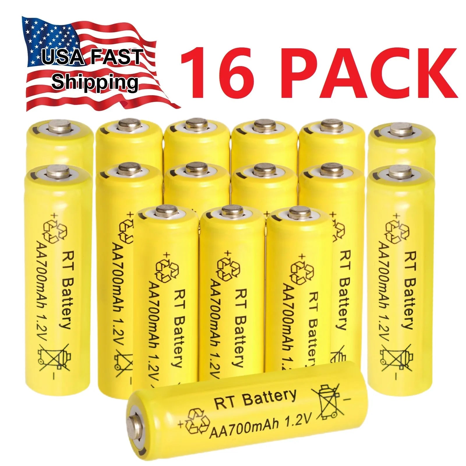 10-60PCS 8000mAh 1.2V AA Ni-MH Rechargeable Battery, Suitable for Remote Control, Toy Flashlight, Wireless Keyboard, Mouse