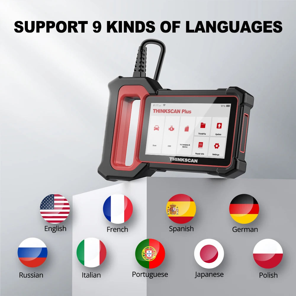 THINKCAR Thinkscan Plus S5 /S4/S6 /S7OBD2 Diagnostic Tool Car System Diagnosis Auto Code Reader Scanner Free Update
