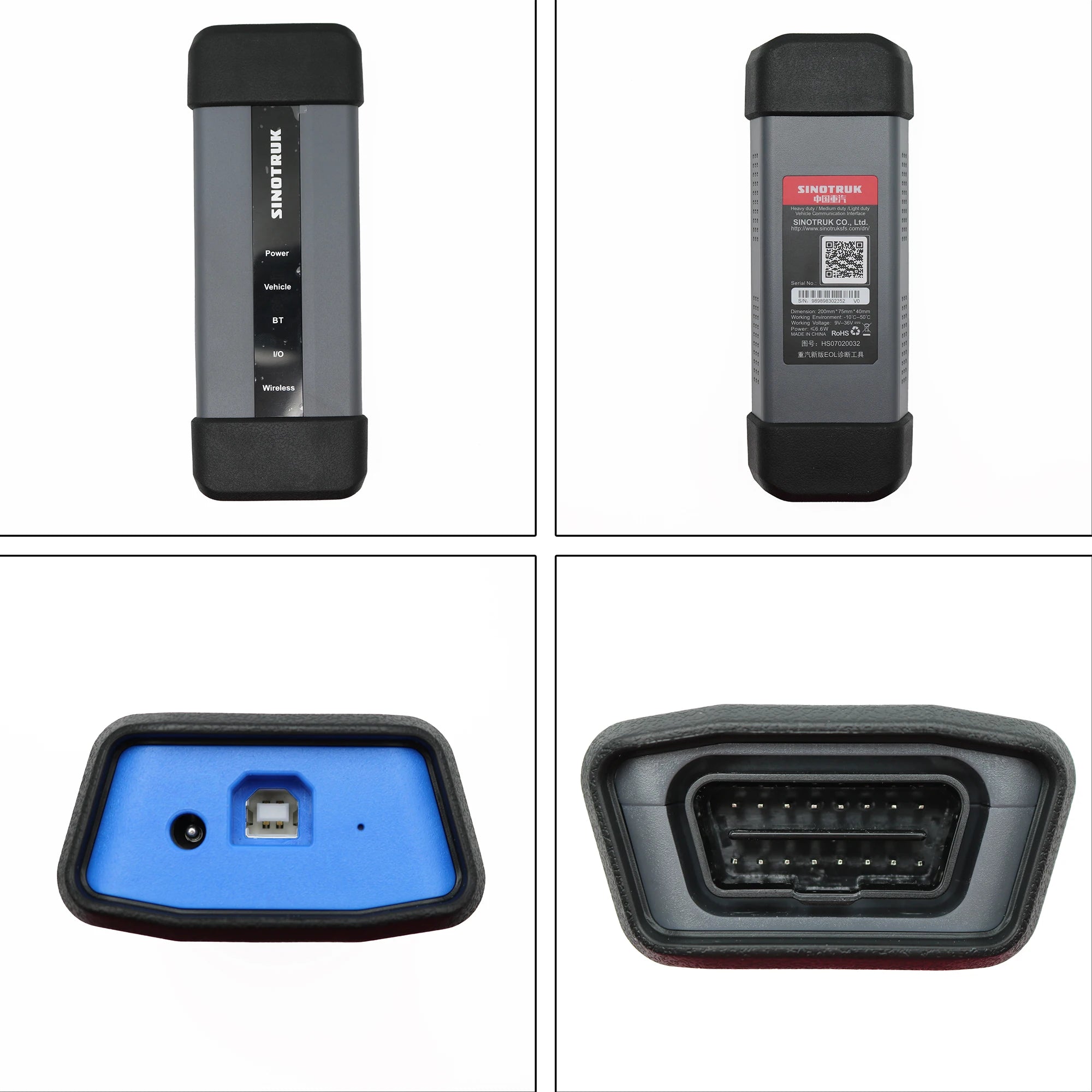 For Weichai SHACMAN HOWO A7 Sitrak Diagnostic Tools For Sinotruk EOL OBD Heavy Duty Diagsmart Cnhtc Chinese Engine Truck Scanner