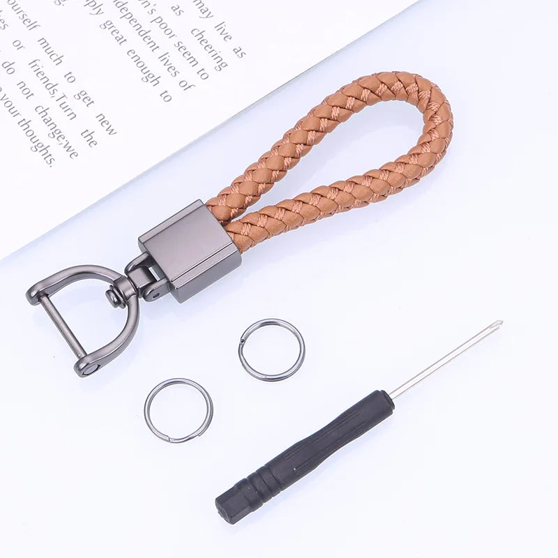 Keychains  Chain Carabiner for Keys  High-grade Wear-resistant Chains Braided Rope Chain Carabiner for Keys
