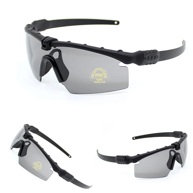 Outdoor Military Tactical Glasses UV400 Protective Glasses Air Gun Shooting Safety Goggles Hunting Polarized Sports Sunglasses