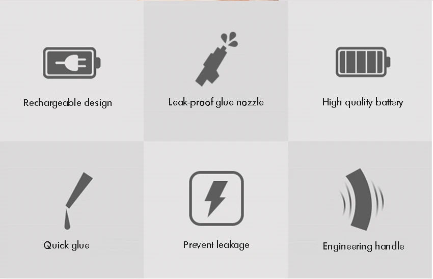 Hot Glue Gun, Rechargeable Hot Melt Glue Gun High Temperature Melting Glue Gun for Heavy Duty Tasks, Quick Repairs, DIY Projects