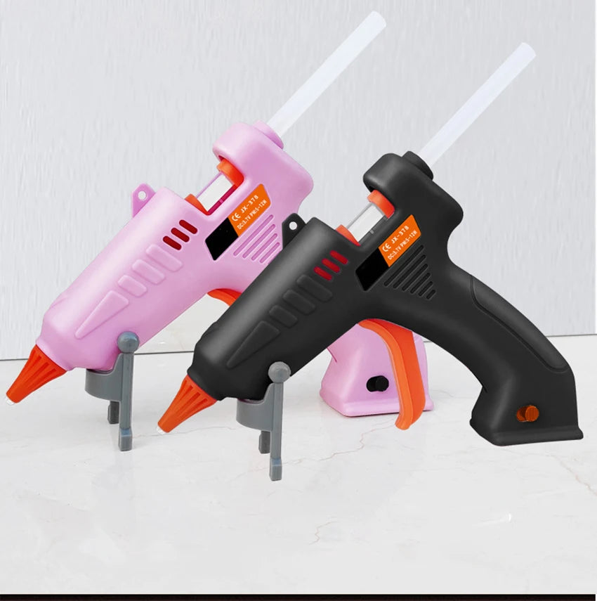 Hot Glue Gun, Rechargeable Hot Melt Glue Gun High Temperature Melting Glue Gun for Heavy Duty Tasks, Quick Repairs, DIY Projects