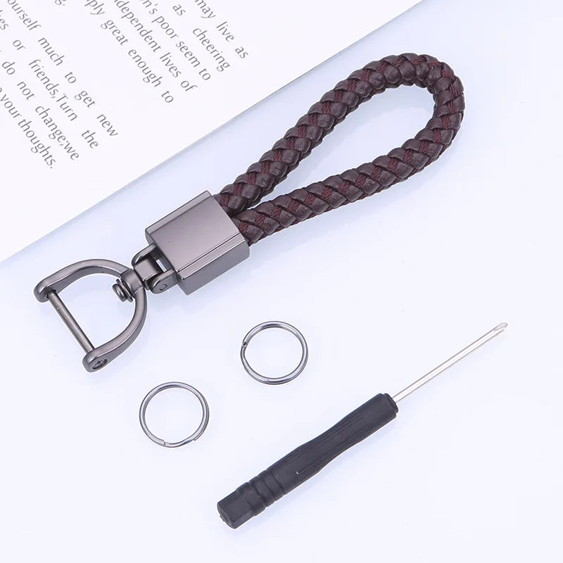 Keychains  Chain Carabiner for Keys  High-grade Wear-resistant Chains Braided Rope Chain Carabiner for Keys