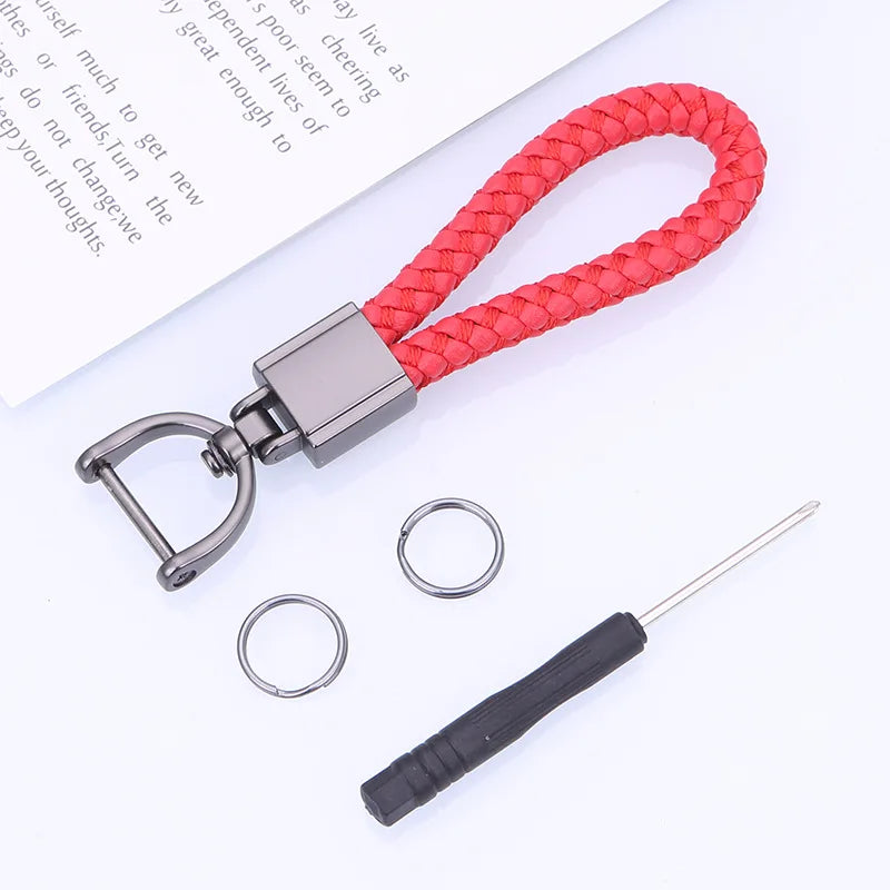 Keychains  Chain Carabiner for Keys  High-grade Wear-resistant Chains Braided Rope Chain Carabiner for Keys