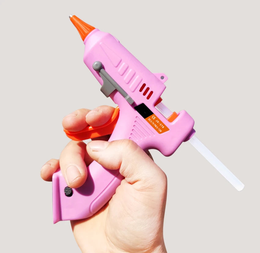 Hot Glue Gun, Rechargeable Hot Melt Glue Gun High Temperature Melting Glue Gun for Heavy Duty Tasks, Quick Repairs, DIY Projects