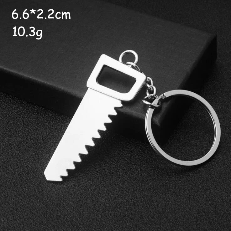 Keychains For Men Car Bag KeyRing Outdoor Combination Tool Portable Mini Utility Pocket Clasp Ruler Hammer Wrench Pliers Shovel