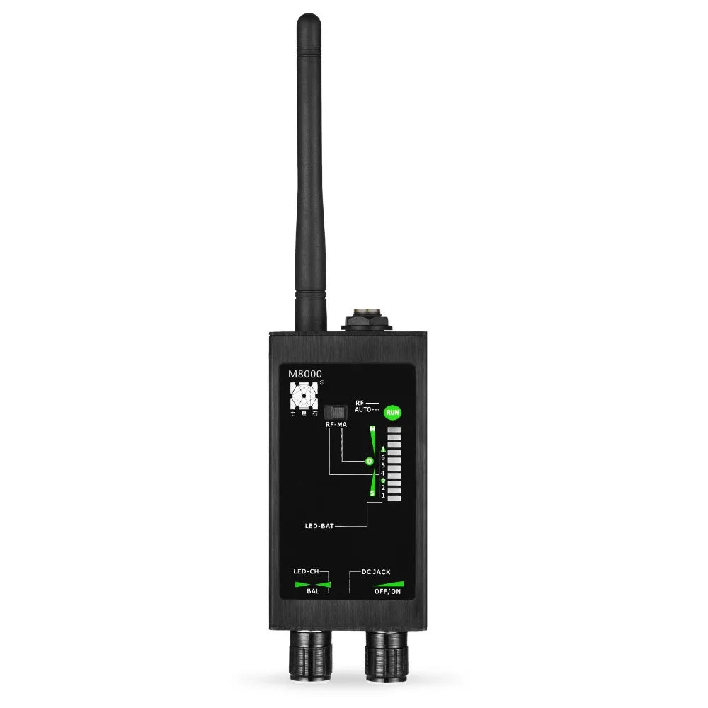 RF Bug Detector M8000 & Camera Finder X GPS Tracker Finder Camera Scanner Detectors Anti Spy Lens CDMA GSM Device Finder Monitor