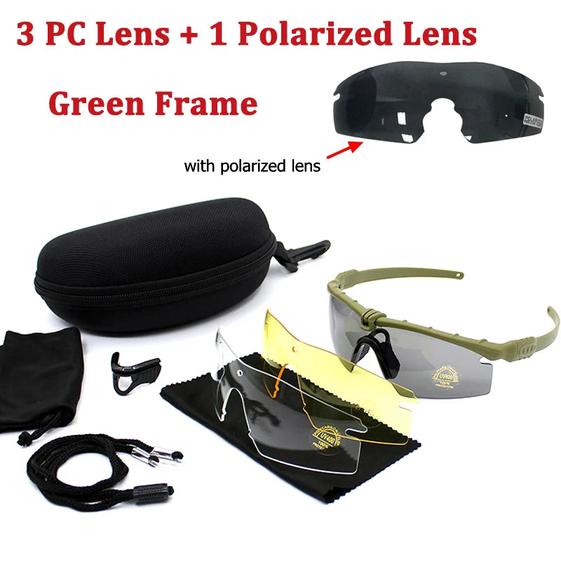 Outdoor Military tactics Glasses 3.0 Ballistic Polarization Goggles Military Hunting Air Gun Shooting Protective Glasses