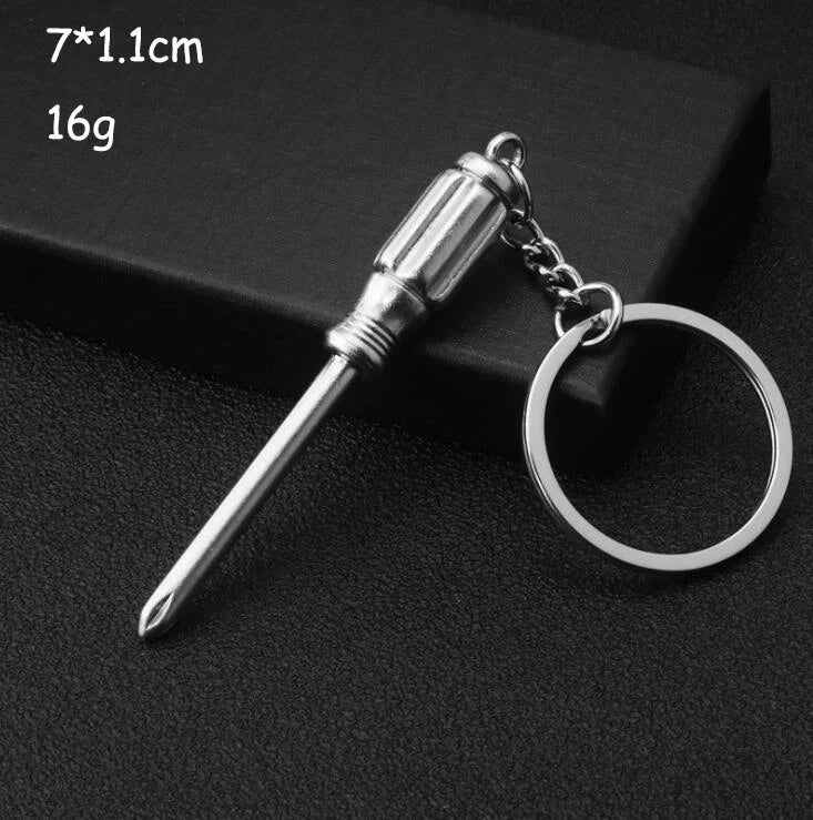 Keychains For Men Car Bag KeyRing Outdoor Combination Tool Portable Mini Utility Pocket Clasp Ruler Hammer Wrench Pliers Shovel
