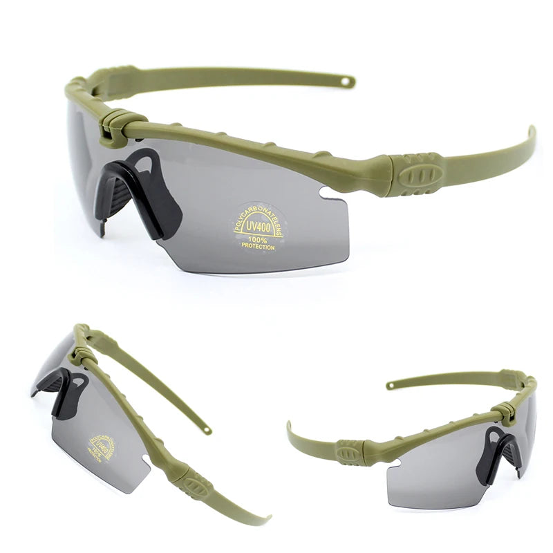 Outdoor Military Tactical Glasses UV400 Protective Glasses Air Gun Shooting Safety Goggles Hunting Polarized Sports Sunglasses
