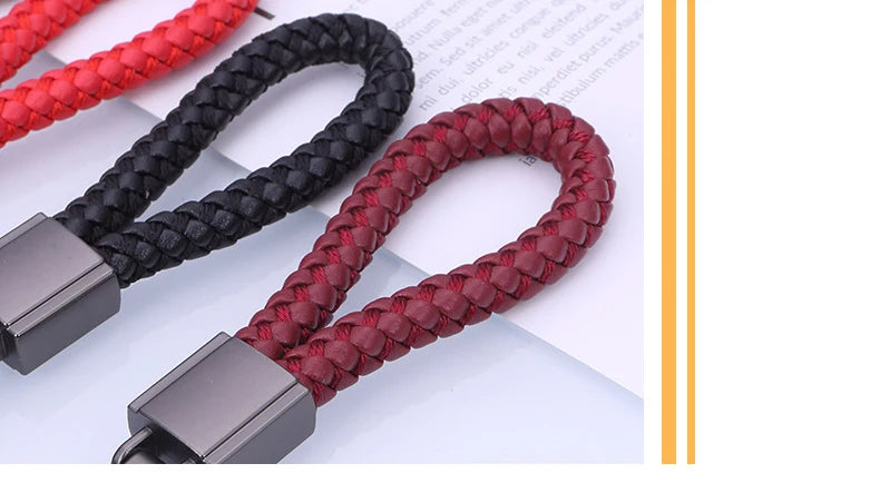 Keychains  Chain Carabiner for Keys  High-grade Wear-resistant Chains Braided Rope Chain Carabiner for Keys