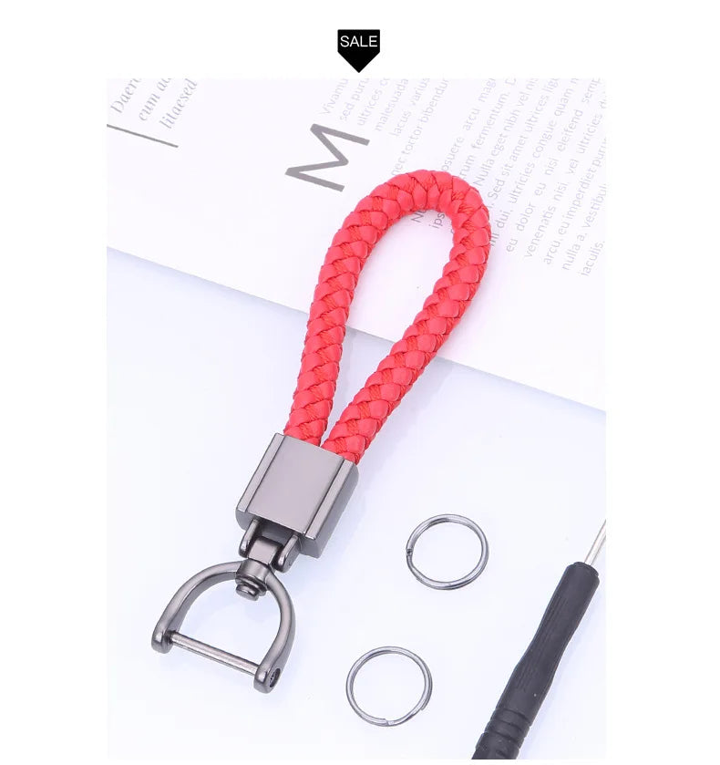Keychains  Chain Carabiner for Keys  High-grade Wear-resistant Chains Braided Rope Chain Carabiner for Keys