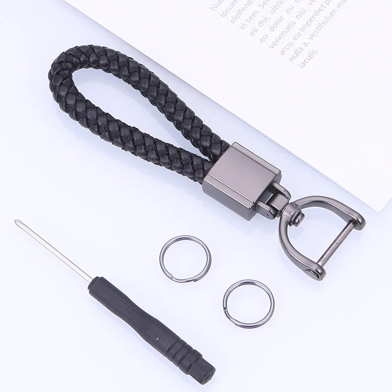 Keychains  Chain Carabiner for Keys  High-grade Wear-resistant Chains Braided Rope Chain Carabiner for Keys