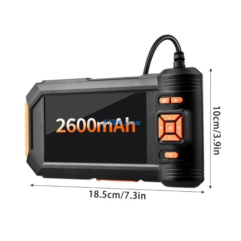 U13C Industrial Endoscope Camera Double Lens Car Inspection Borescope Waterproof LEDs