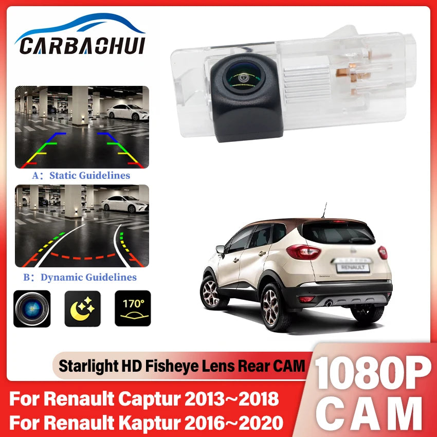 Car Rear View Camera Full HD CCD Night Vision Car Rear Reversing Camera For Renault Captur 2013~2018 Kaptur 2016~2018 2019 2020