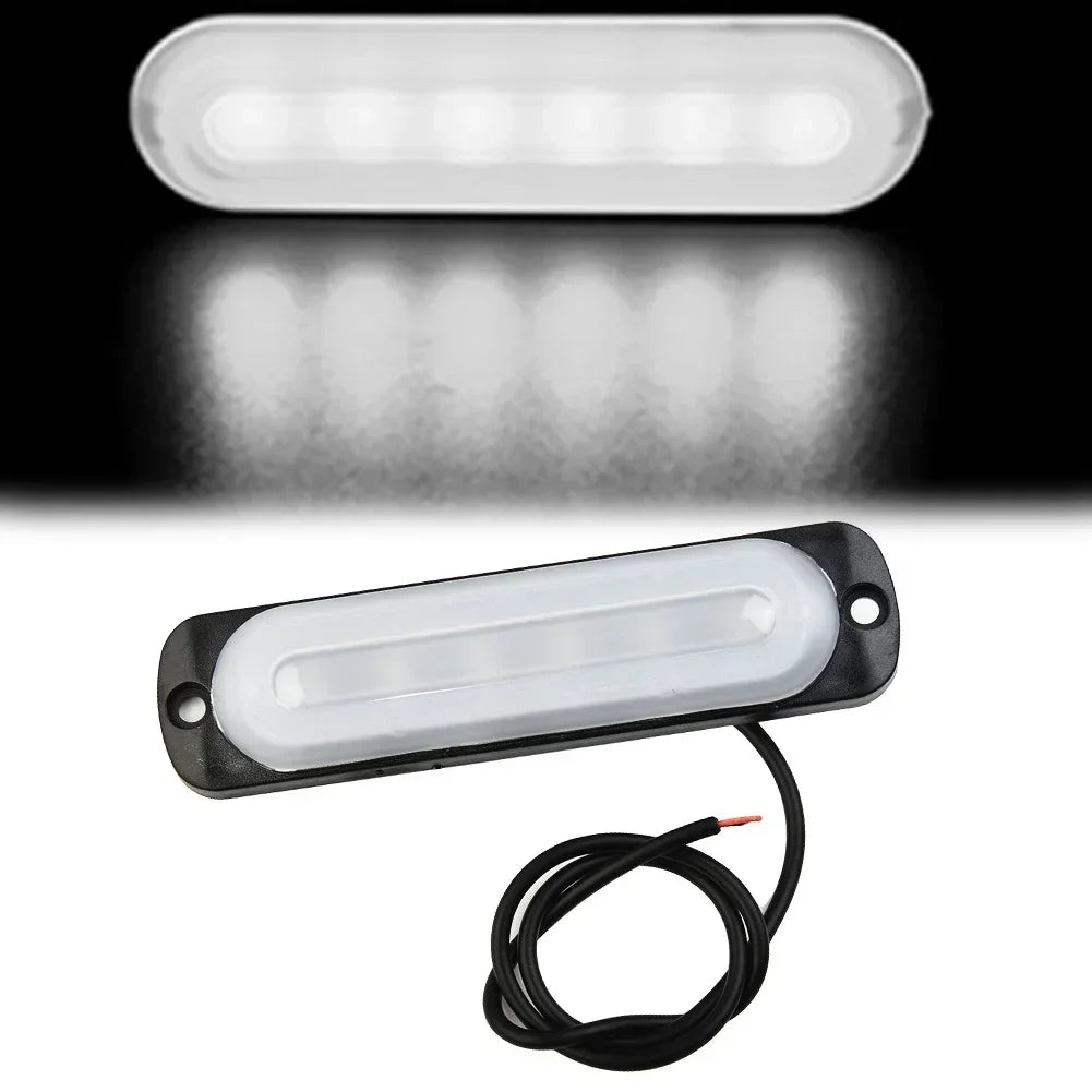 Useful Accessories New Car Light 12V 6 LED Truck 15000K W/ Protective Pad White Anti-collision Fog Lamp Off-Road