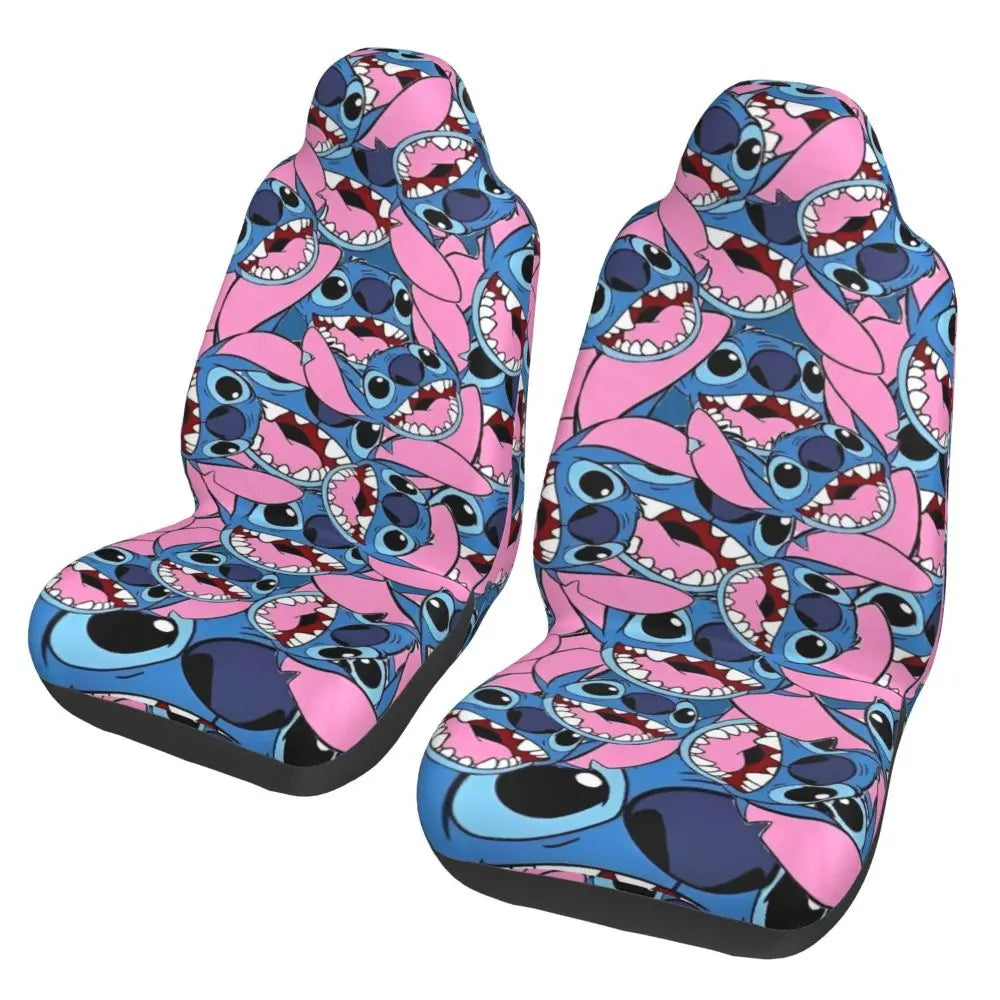 Stitches Car Accessory Seat Covers for Front Seats Interior Auto Truck Van SUV Cars High Quality Cover Set of 2