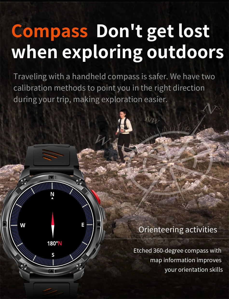 New T-Rex3 Ultra 1100mAh Battery Smart Watch GPS Track Compass IP69K Waterproof Sports tracker Outdoors Military Smartwatches