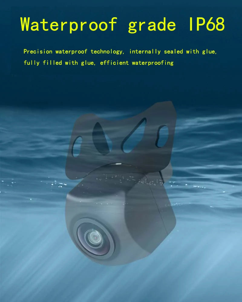 AHD/CCD car camera front/reversing 170 glass fisheye lens HD night vision waterproof universal rear view 720P reversing image