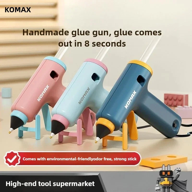 220V Powerful High Viscosity Glue Gun with 7mm Glue Sticks for Home Use And Kids DIY Handicrafts Affordable Craft Glue Gun