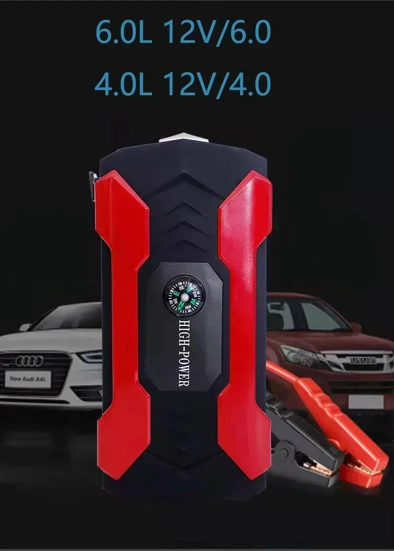 Car Jump Starter Starting Device - 12V 98000mAh Power Bank Jumpstarter, Auto Booster, Emergency Charger, and Jump Start Tool