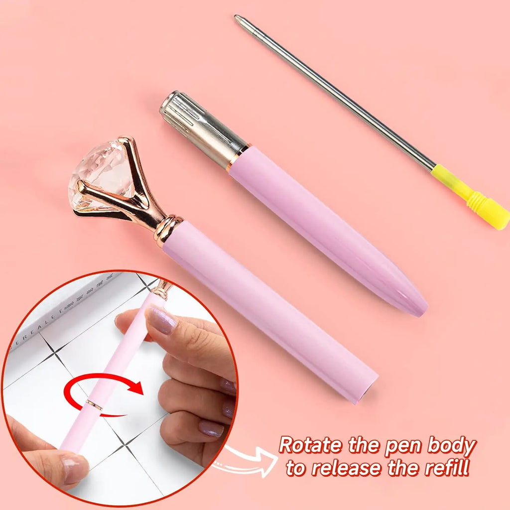 Pink Pens for Women 6 Pcs Cute Pens Ballpoint Pens Bulk 1.0mm Medium Point Black Ink Pens Office and School Supplies Fancy Nice