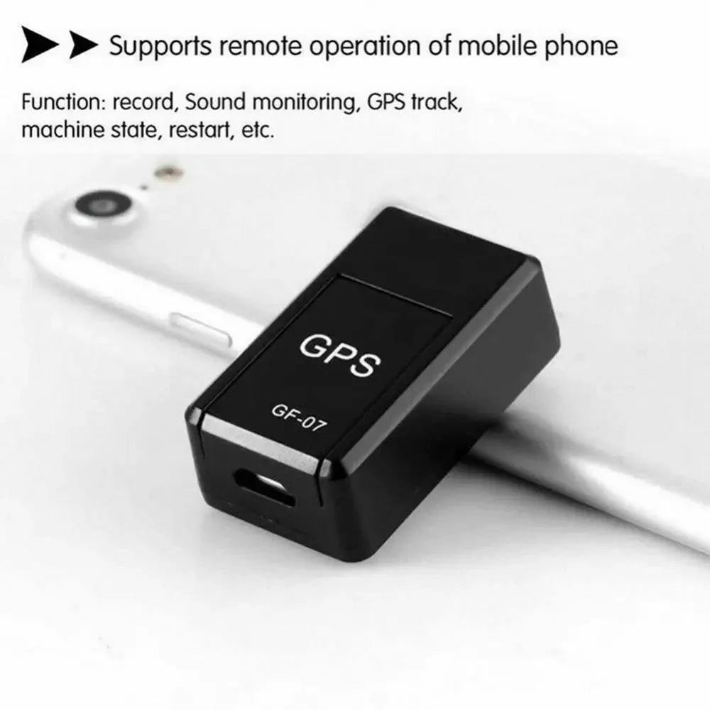 GPS car tracker GF-07 for vehicles, motorcycles, bicycles and pets - real-time GSM/GPRS locator and positioning device
