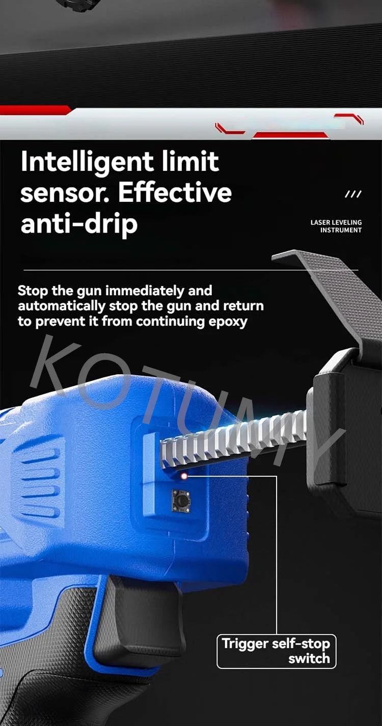 Electric Glue Gun Glass Glue Structure Glue Gun Soft And Hard Dual-Use Glue Breaking Glue Gun Automatic Retraction Glue Gun