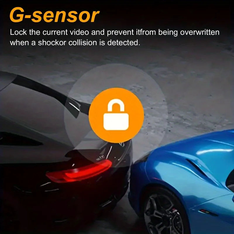 3 Inch 1080P Dual Lens Dash Cam For Cars, Front And Inside Full HD 1080P Car Camera With Loop Recording Night Vision Wide Angle