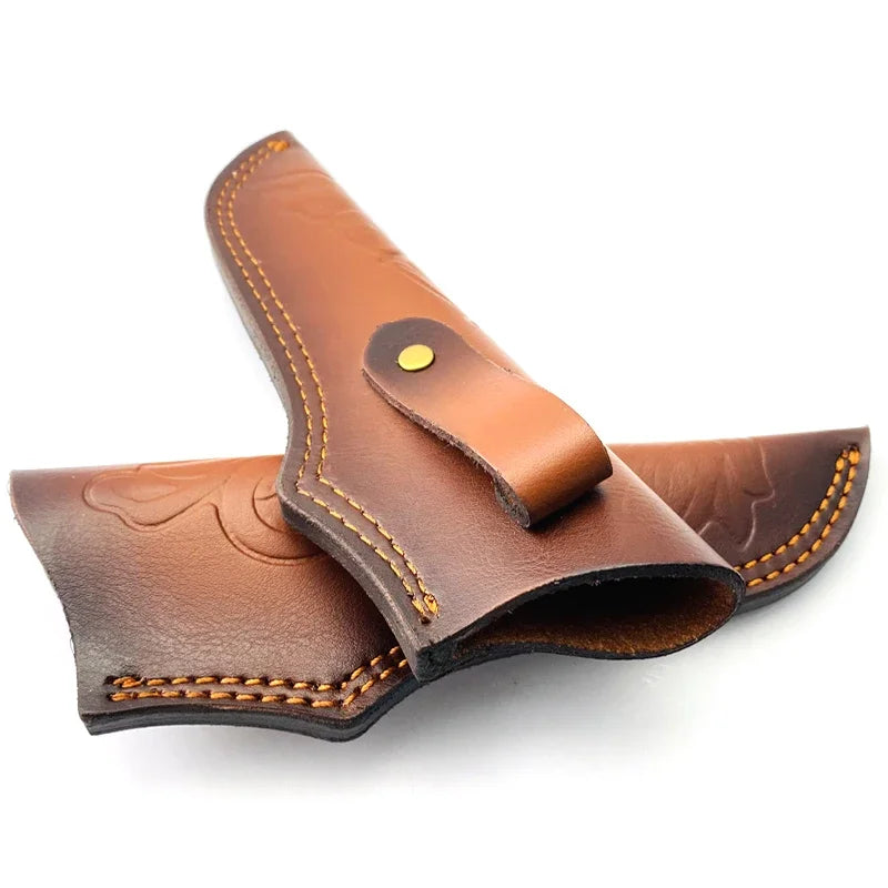 Hunting  Sheath Fixed Blade Knife Sheath Leather Sheaths Knife Holster Leather Knife Sheath Brown