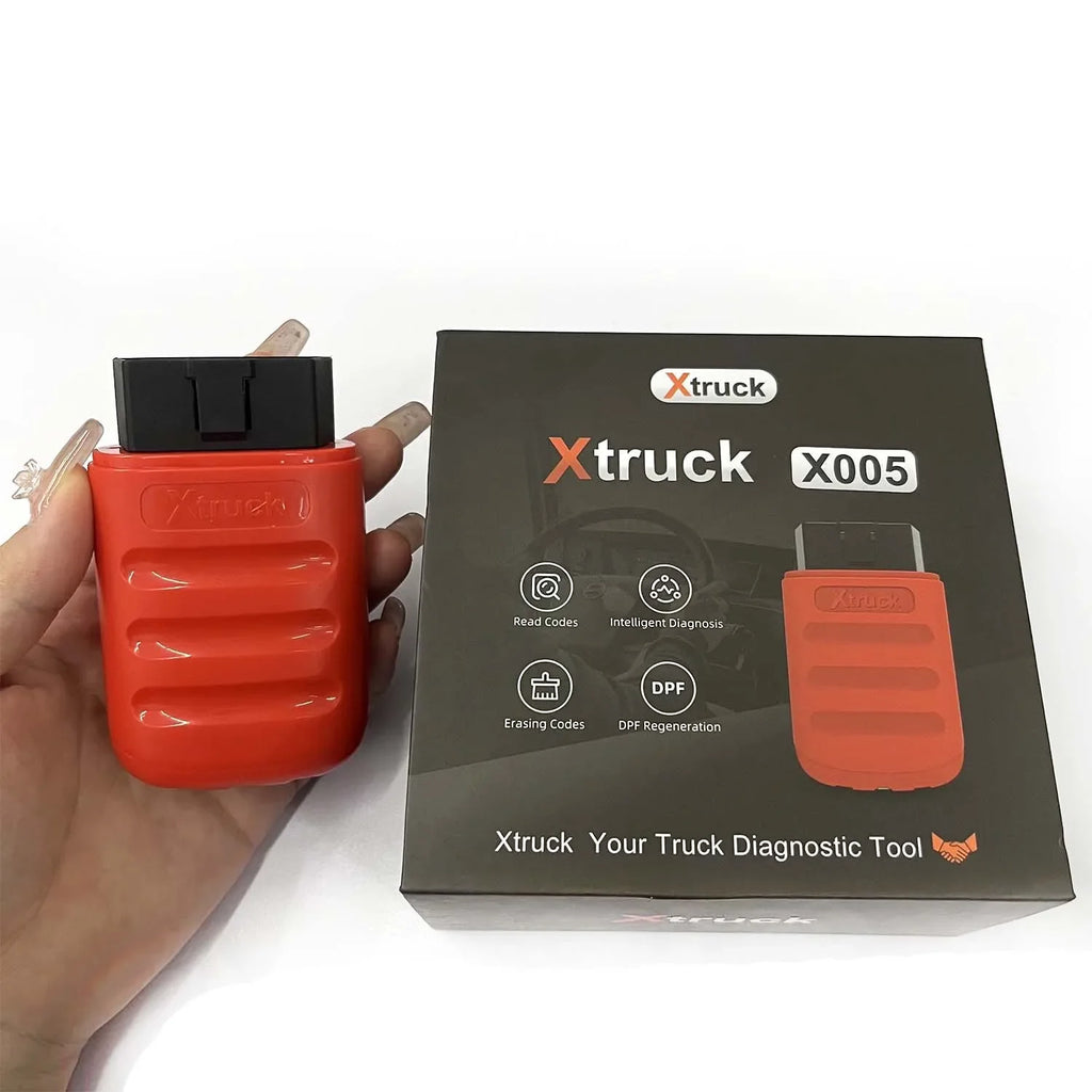 Xtruck X005 Heavy Duty Truck Diagnostic Scanner Code Reader with Bluetooth Mobile App for SHACMAN Diesel Engine