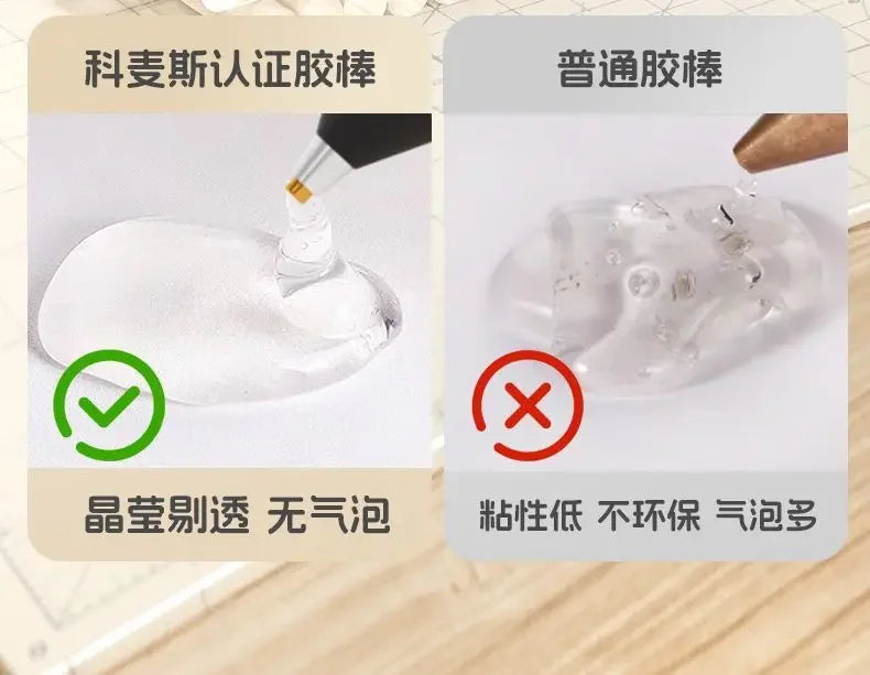 220V Powerful High Viscosity Glue Gun with 7mm Glue Sticks for Home Use And Kids DIY Handicrafts Affordable Craft Glue Gun