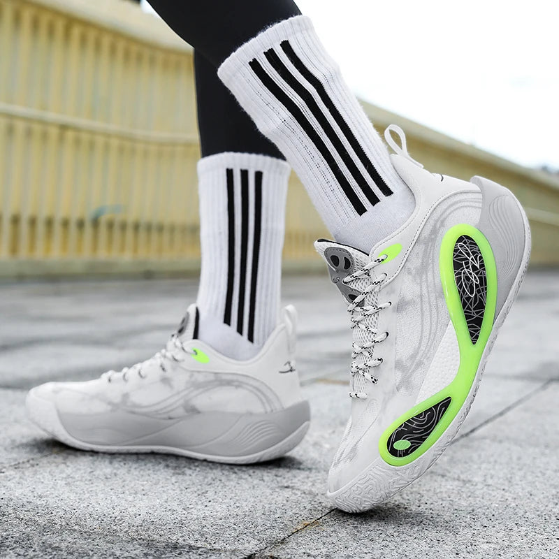 Men'S Sports Basketball Shoes With Fashionable Breathable And Personalized Design Suitable For Daily Training Men'S Shoes 36-45