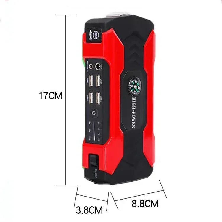 Car Jump Starter Starting Device - 12V 98000mAh Power Bank Jumpstarter, Auto Booster, Emergency Charger, and Jump Start Tool