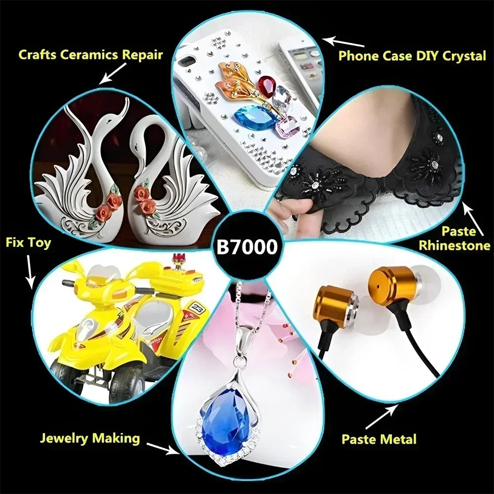 15ML 50ML 110ML B-7000 Clear Contact Phone Repair Adhesive Universal Glass Plastic DIY Glue T7000 with Precision Applicator Glue