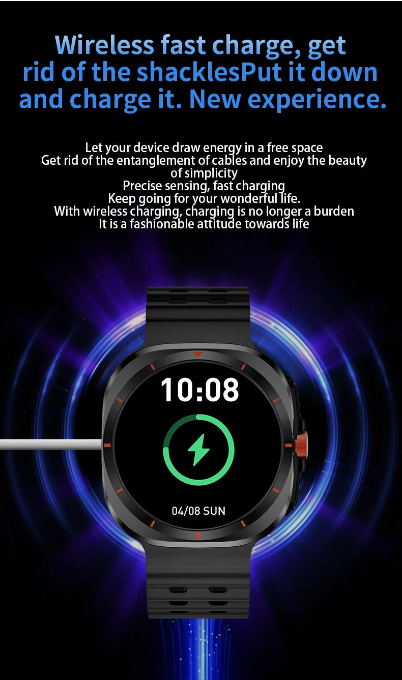 G.L Wear 2025 New Smartwatch for Men Heart Rate Monitoring Bluetooth Calling Fitness Tracking Pedometer Men's Smartwatch