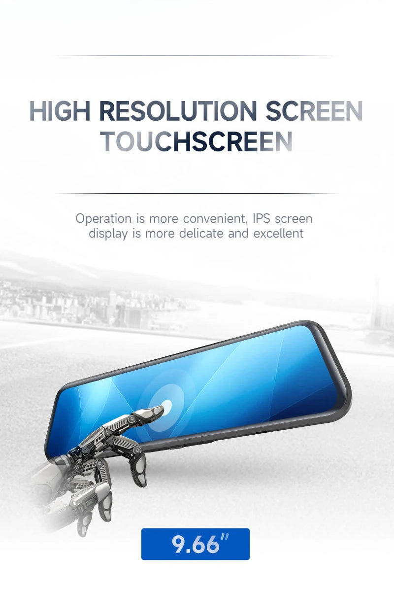 Dual Camera Dash Cam Rear View Wifi Gps Car Dash Cam Doble Camara Mirror Cameras For Car
