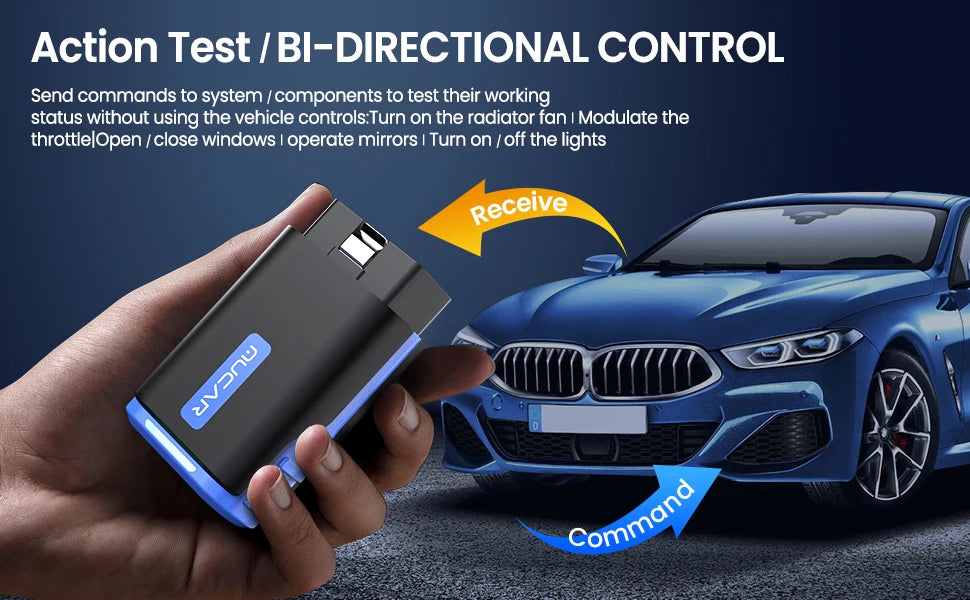 MUCAR Driverscan Automotive Diagnostic Tools Obd 2 Scanner All Cars Full System Code Reader 15 Resets Bi-Directional Scan Tool