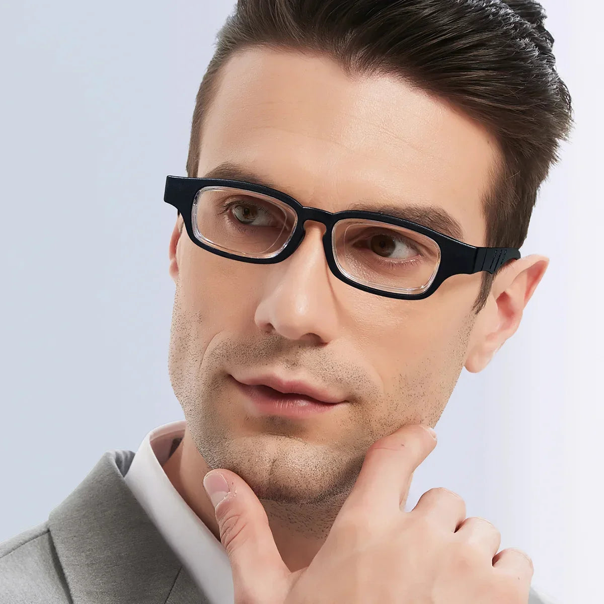 New TR Adjustable Reading Glasses Each Lens Can Be Adjusted 0.5 To 3.5 Rotatable Focus Glasses Portable Presbyopia Glasses