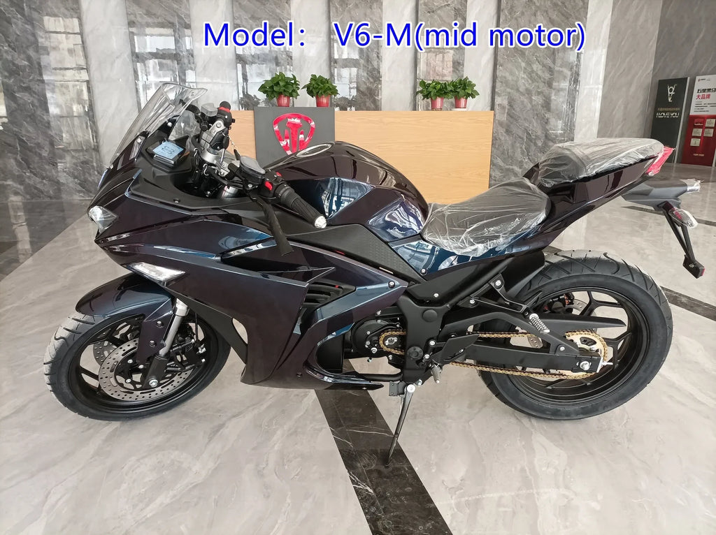 adult speed 150KM/H and long range 150km electric motorcycle mid drive 10000W