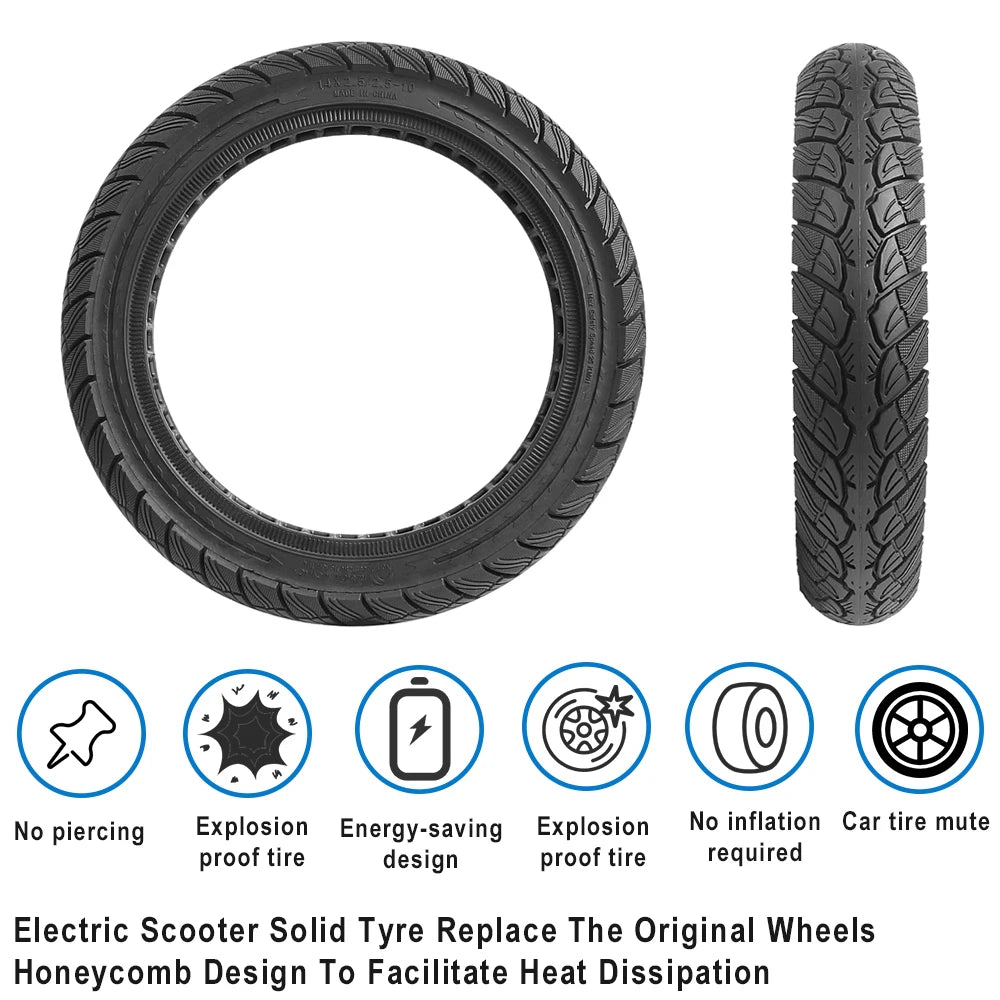 14X2.50 Electric Bike 2.50-10 Solid Tire Wear-resistant Explosion-proof Tyre 14inch Without Inner Tube Tire for Electric Vehicle