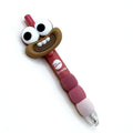 5 cute and creative ballpoint pens, black 0.5mm fine-tipped pens, suitable for school, office, and as a student gift.