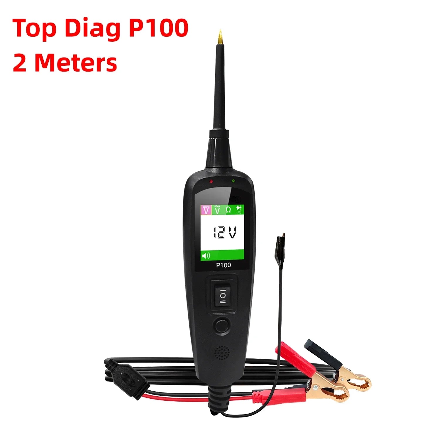 TopDiag P100 2m Scanner EC150 12V24V Car Truck Power Scan Electric Circuit Probe Car Battery Tester Automotive Diagnostic Tools