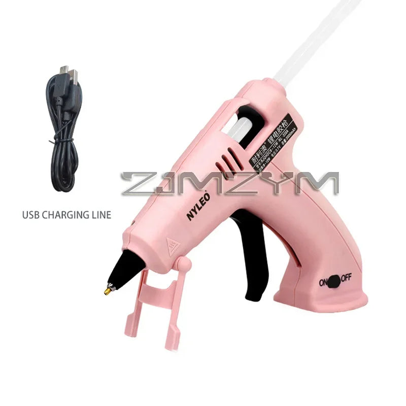 Quick Glue Dispensing Hot Glue Gun High-temperature Resistant Cordless Melt Glue Gun Hand Crafts Repair Tools With 30Glue Sticks