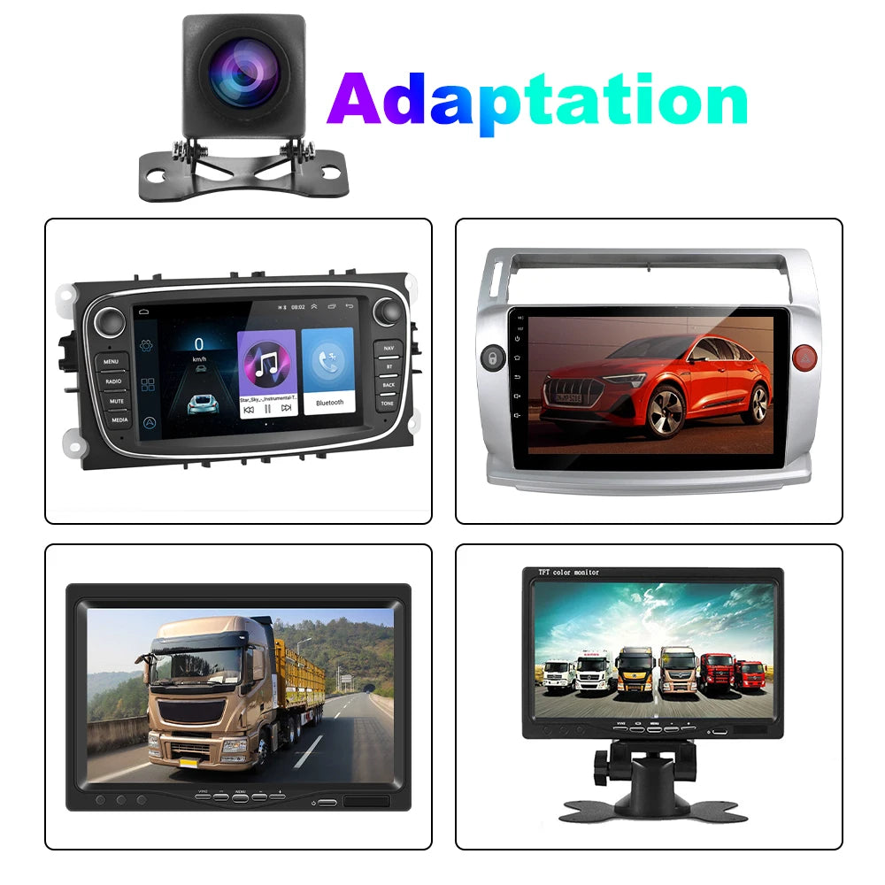 Luckdragon Car Vehicle HD CVBS AHD Reverse Camera 170 Degree Fish eye Lens Starlight N ight Vision HD Universal Rear View Camera